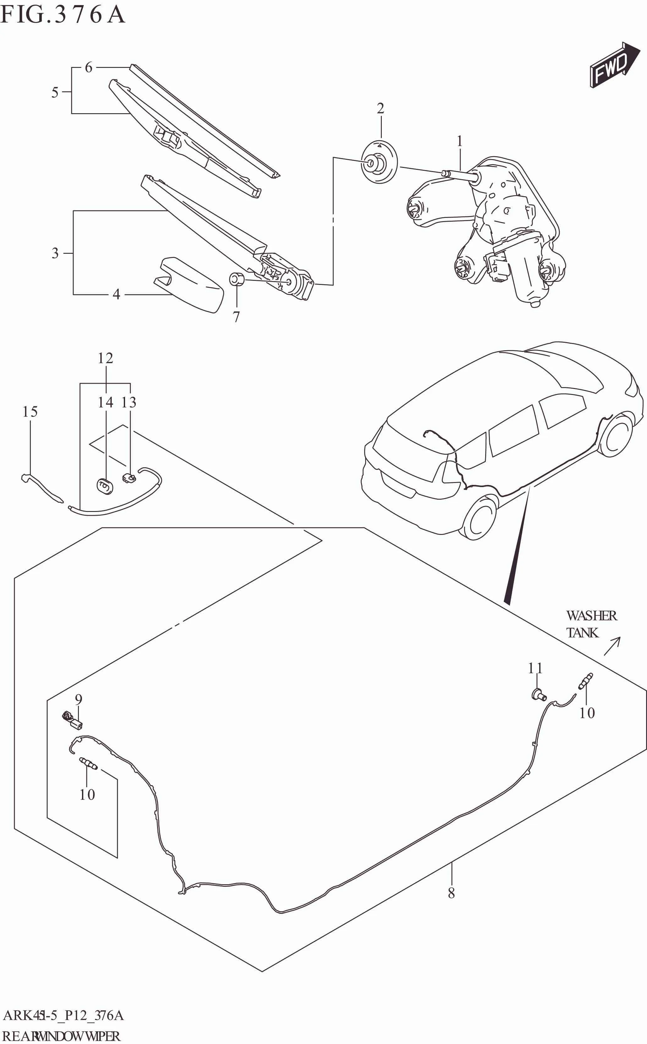 FIG. 376A REAR WINDOW WIPER