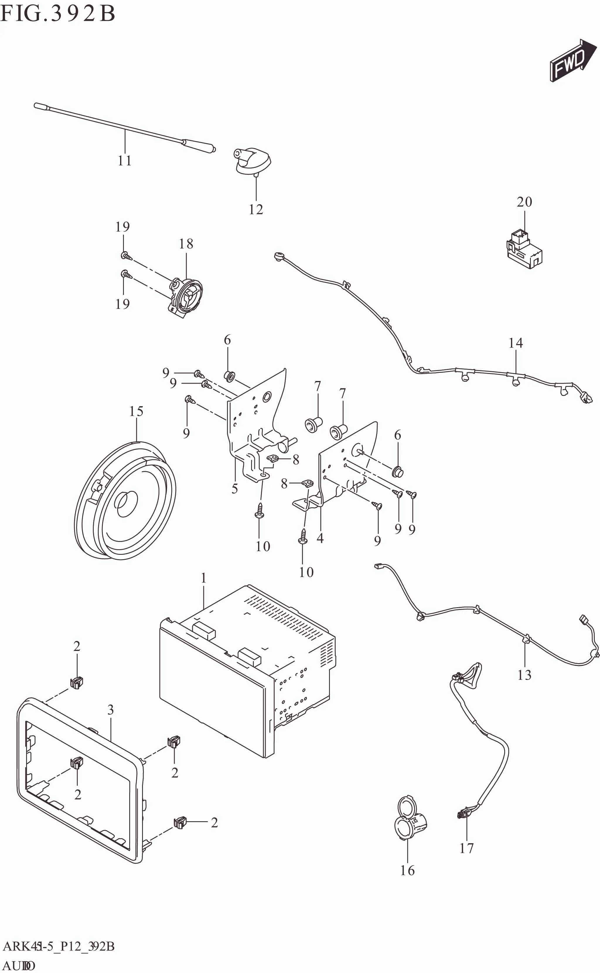 FIG. 392B AUDIO (W_TUNER)