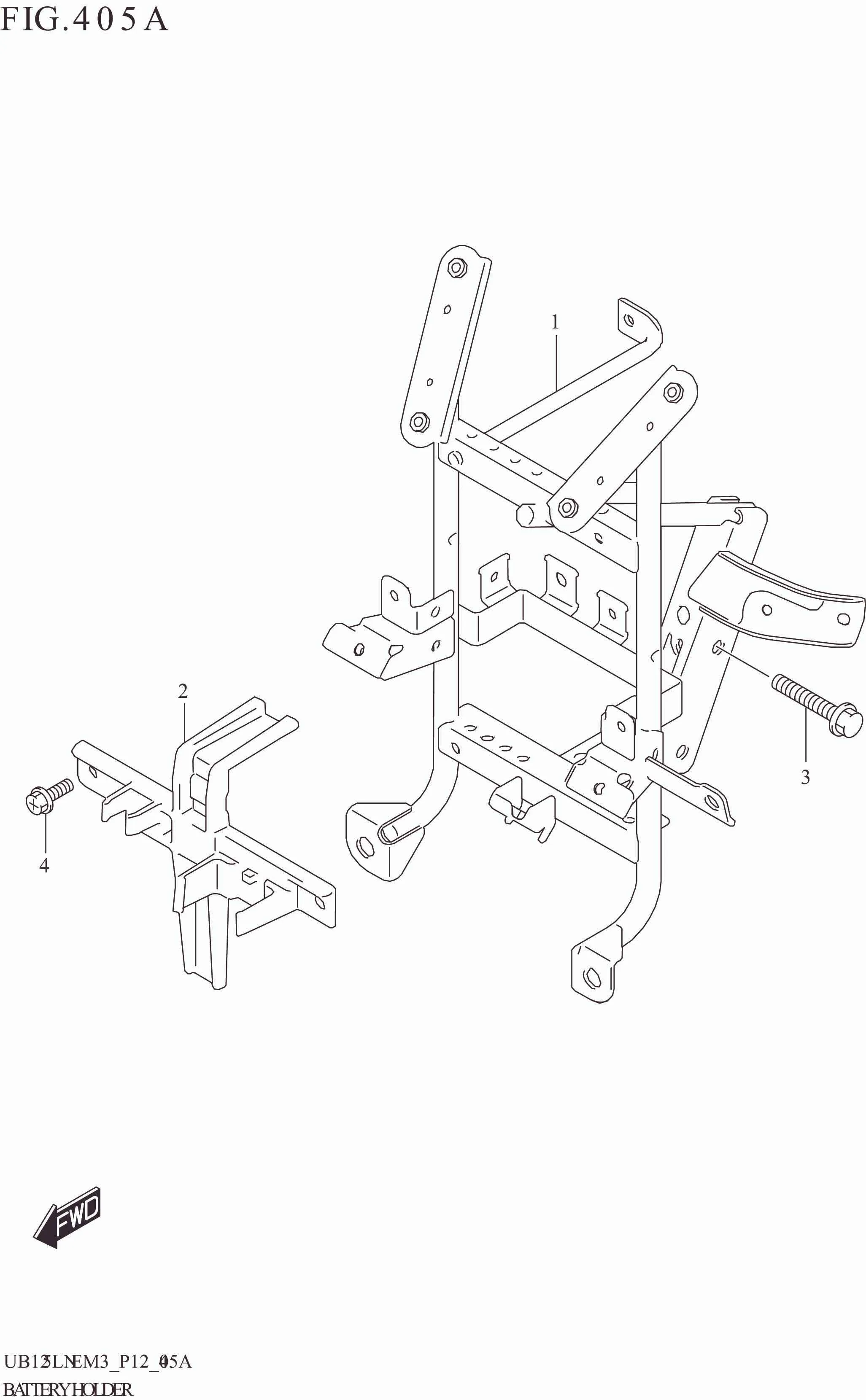 FIG. 405A BATTERY HOLDER