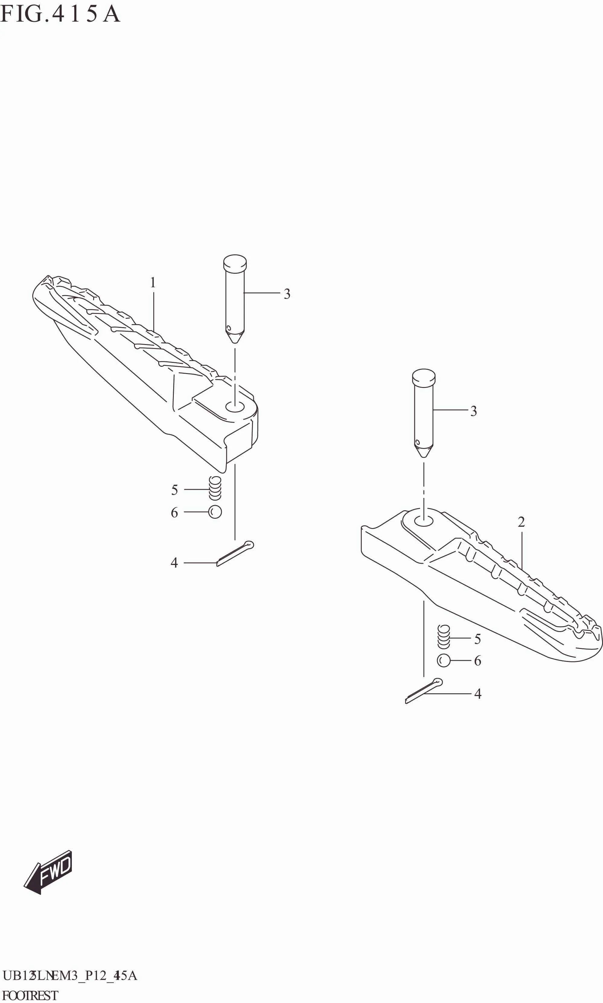 FIG. 415A FOOTREST