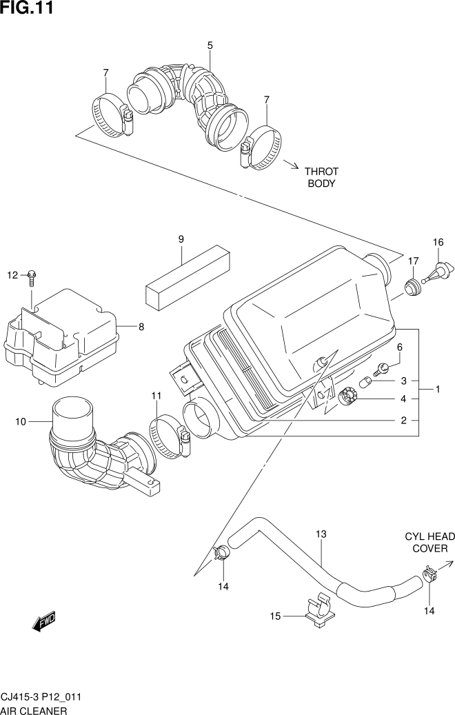 FIG.11 AIR CLEANER