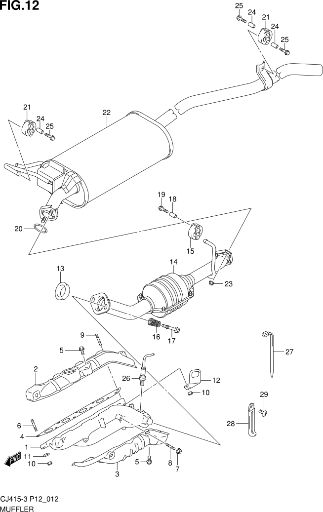 FIG.12 MUFFLER