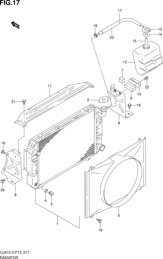 FIG.17 RADIATOR