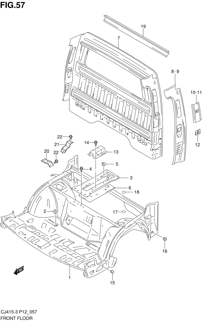 FIG.57 FRONT FLOOR