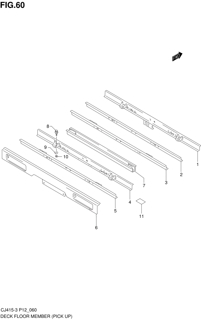 FIG.60 DECK FLOOR MEMBER (PICK UP)