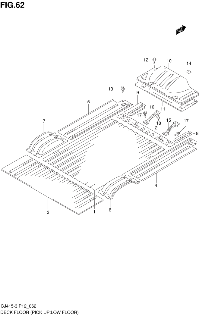 FIG.62 DECK FLOOR (PICK UP:LOW FLOOR)