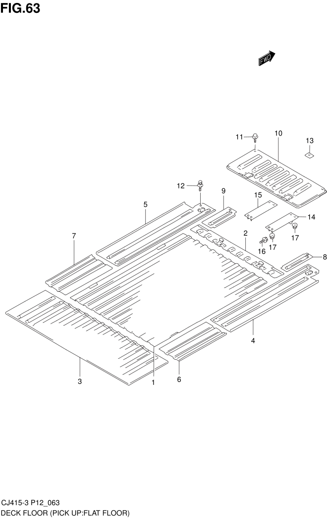 FIG.63 DECK FLOOR (PICK UP:FLAT FLOOR)