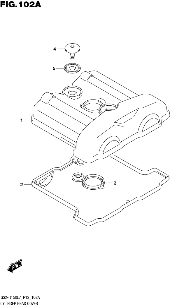 FIG.102A CYLINDER HEAD COVER