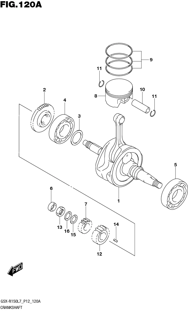 FIG.120A CRANKSHAFT