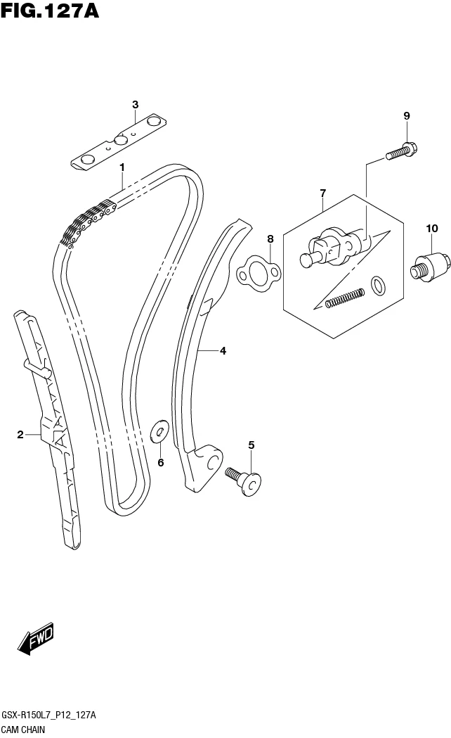FIG.127A CAM CHAIN