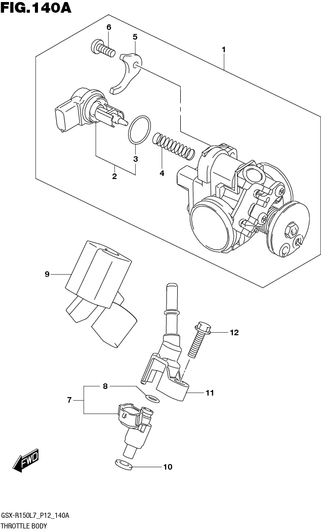 FIG.140A THROTTLE BODY