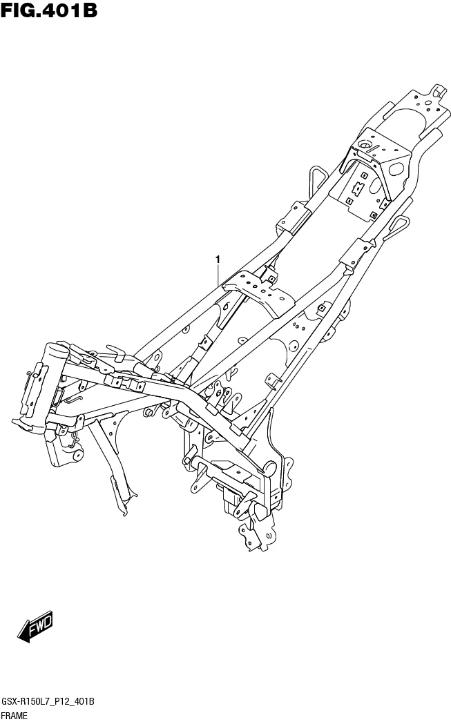 FIG.401B FRAME (GSX-R150RFL7 P12/GSX-R150RFXL7 P12)
