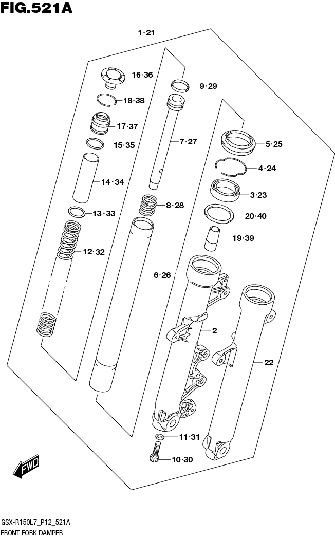 FIG.521A FRONT FORK DAMPER