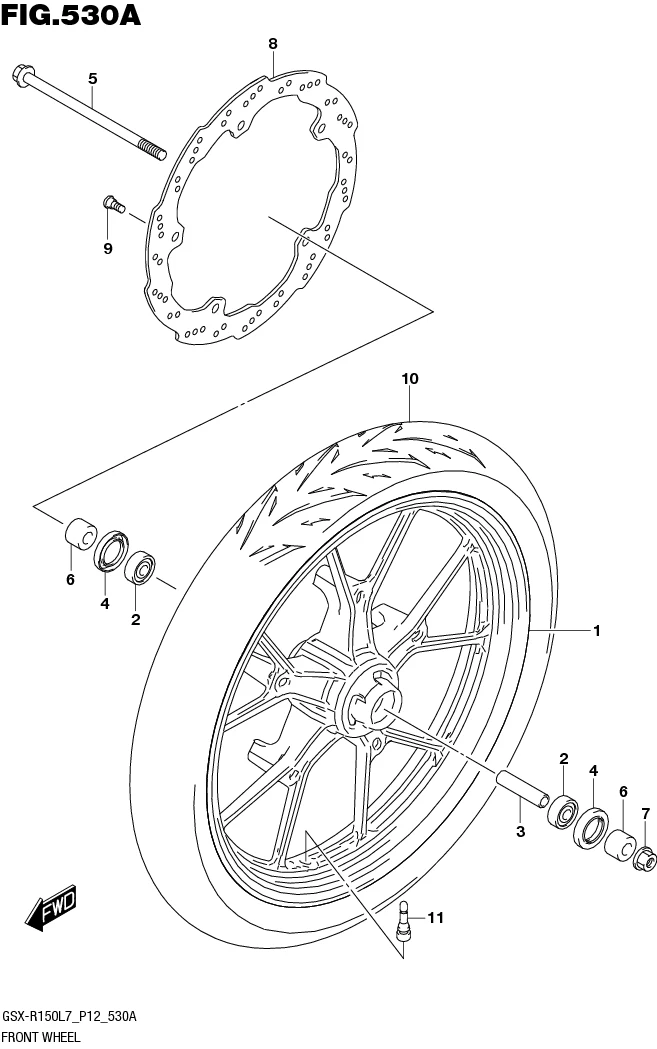 FIG.530A FRONT WHEEL