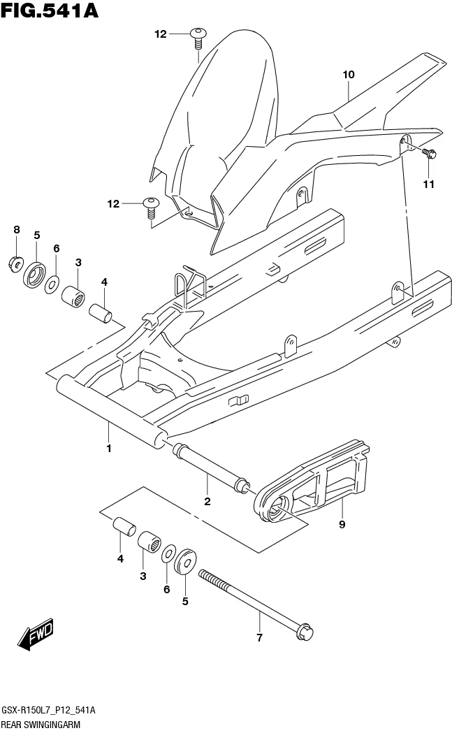 FIG.541A REAR SWINGINGARM
