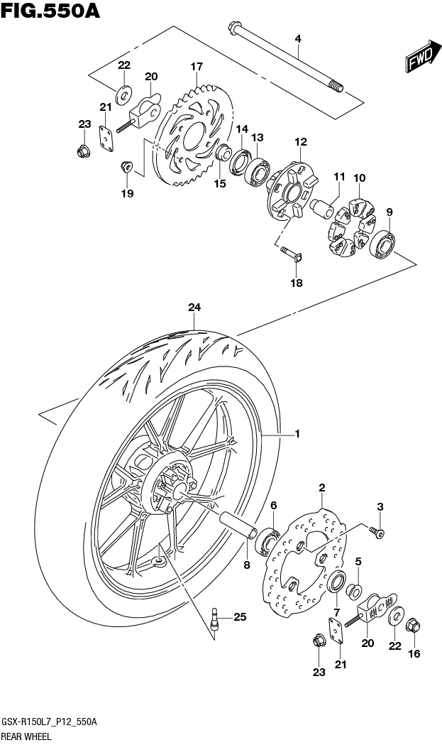FIG.550A REAR WHEEL