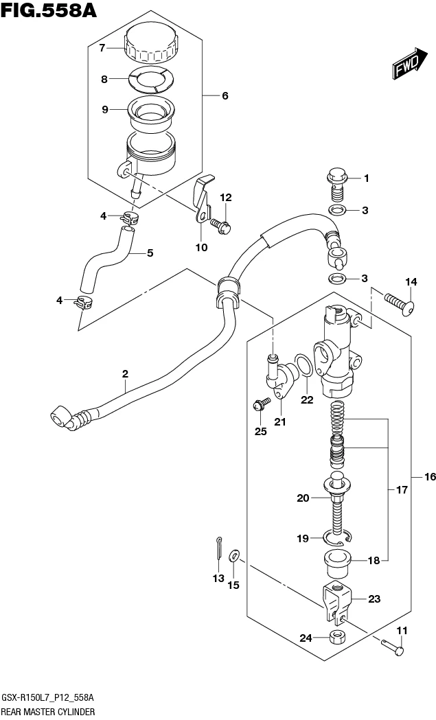 FIG.558A REAR MASTER CYLINDER