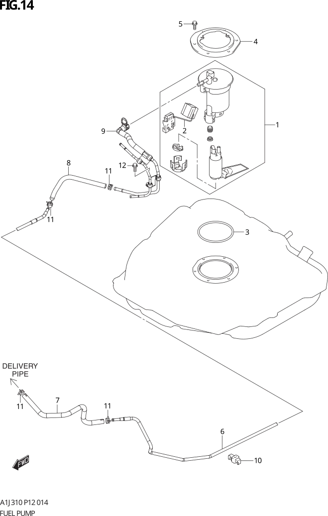 FIG. 14 FUEL PUMP