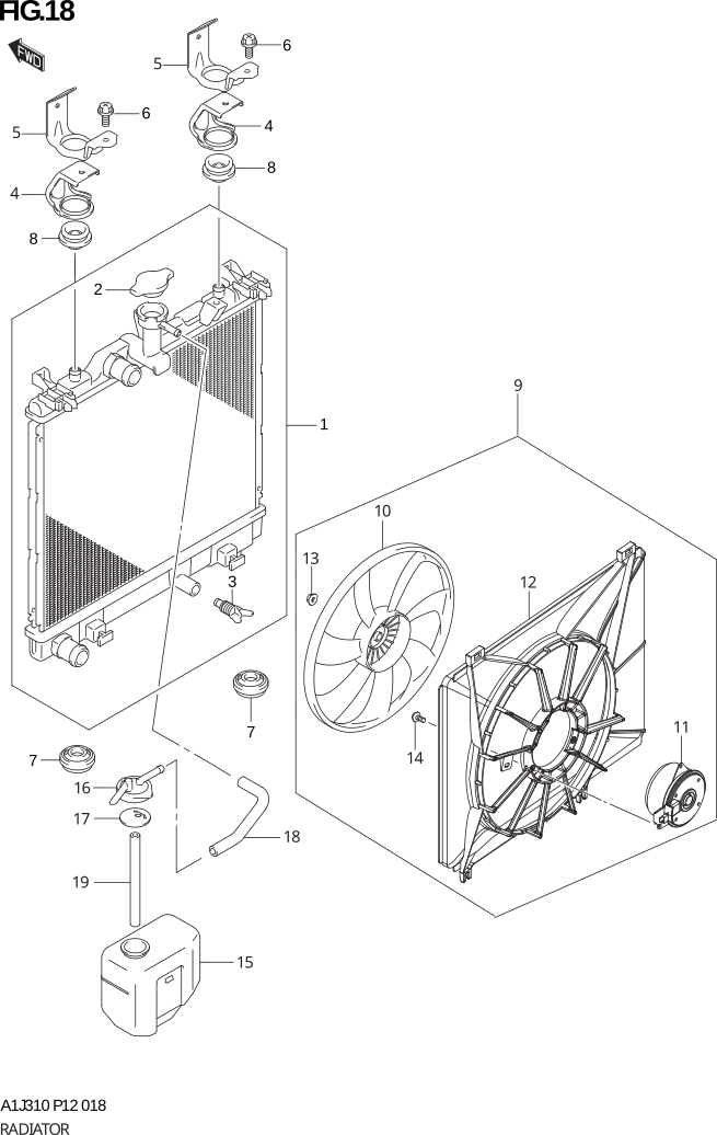 FIG. 18 RADIATOR