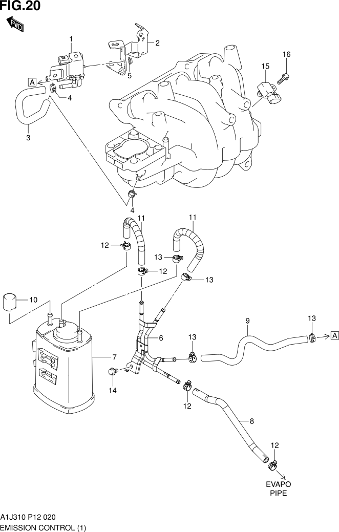 FIG. 20 EMISSION CONTROL (TYPE 1)