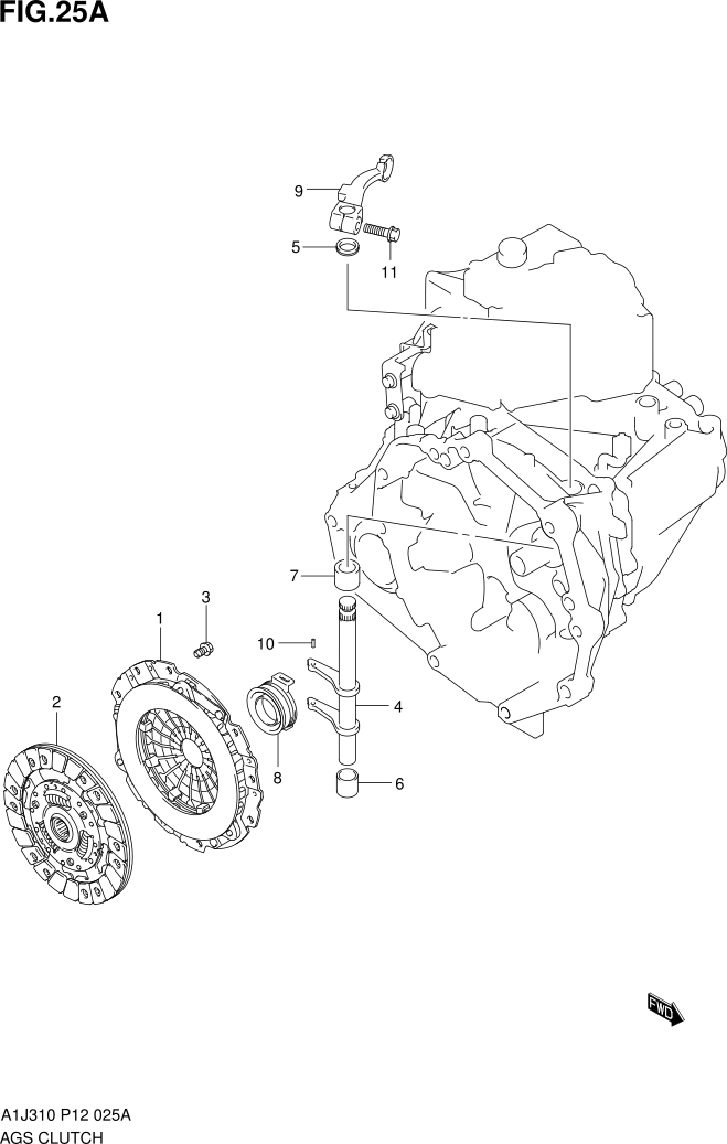 FIG. 25A AGS CLUTCH (5AGS)