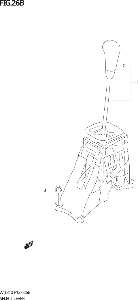 FIG. 26B SELECT LEVER (5AGS)