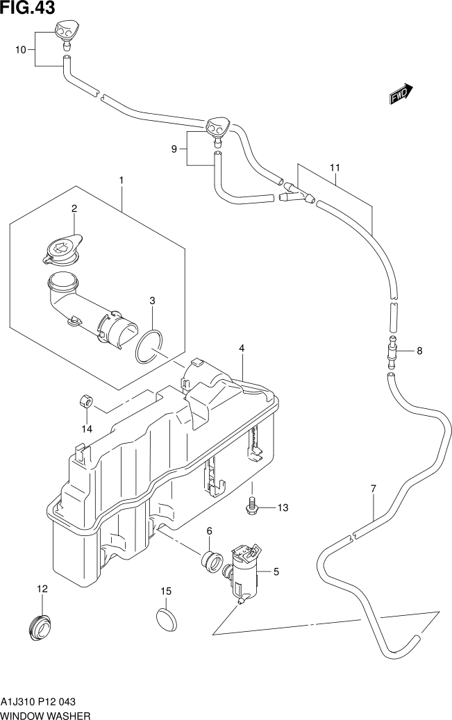 FIG. 43 WINDOW WASHER