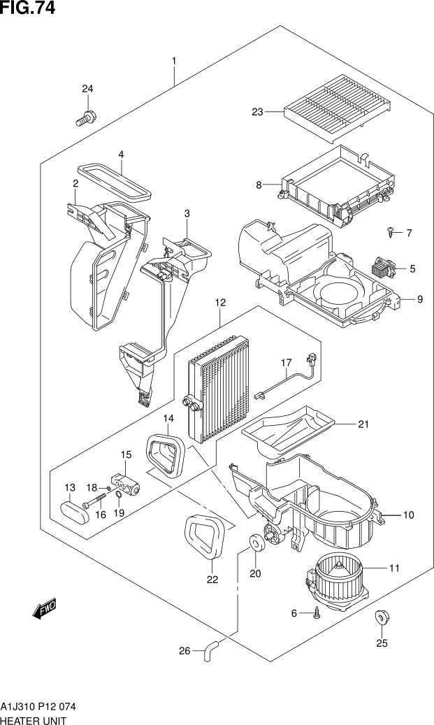 FIG. 74 COOLING UNIT