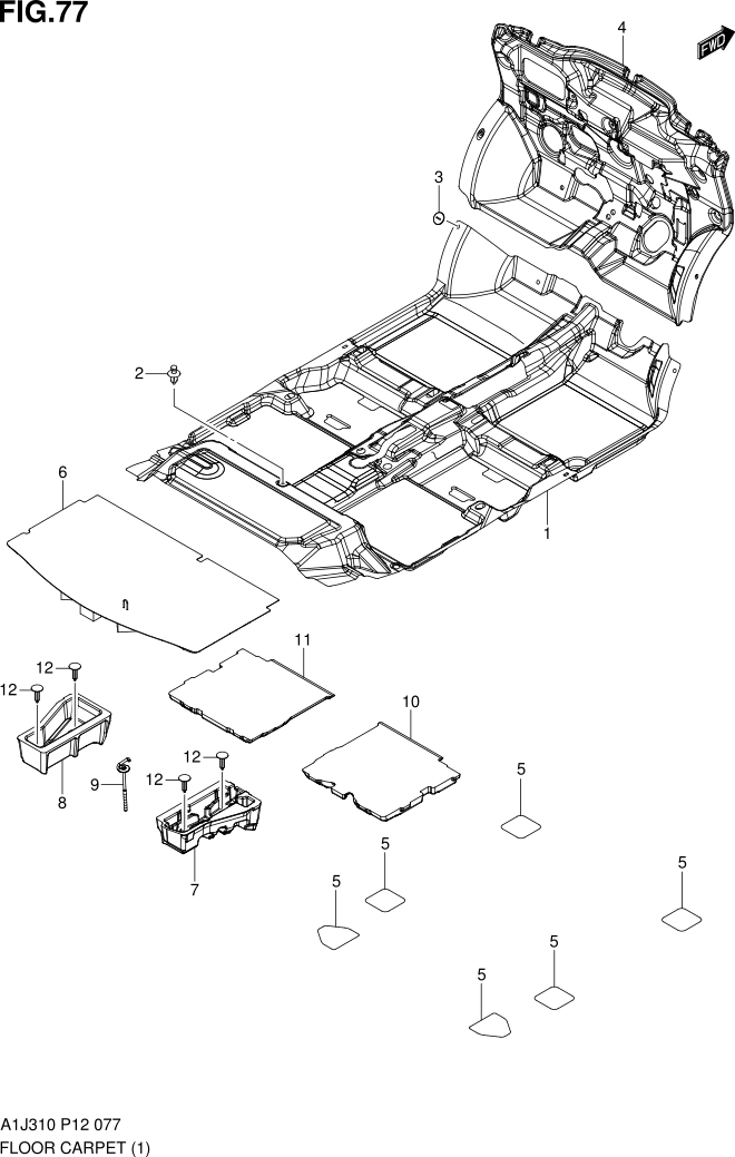 FIG. 77 FLOOR CARPET (GA)
