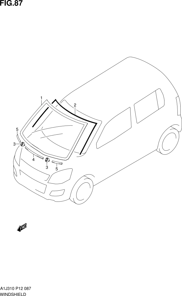 FIG. 87 WINDSHIELD