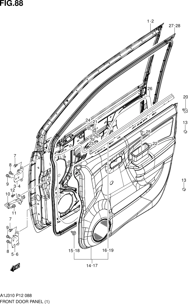 FIG. 88 FRONT DOOR PANEL 