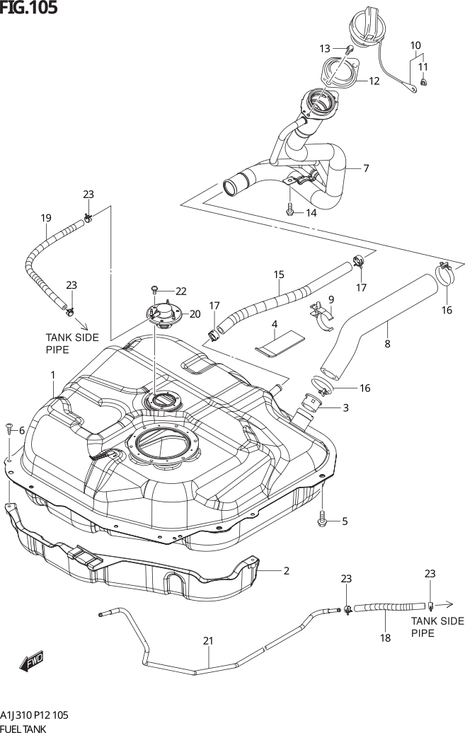 FIG. 105 FUEL TANK