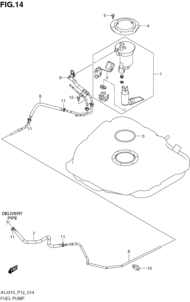 FIG. 14 FUEL PUMP