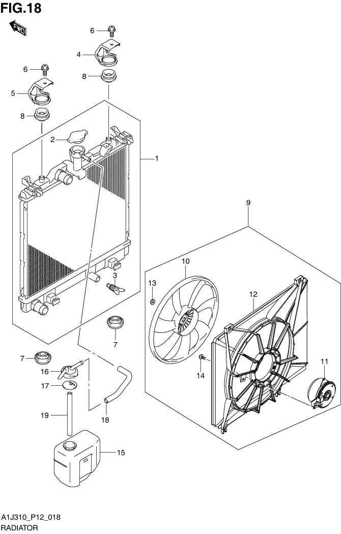 FIG. 18 RADIATOR