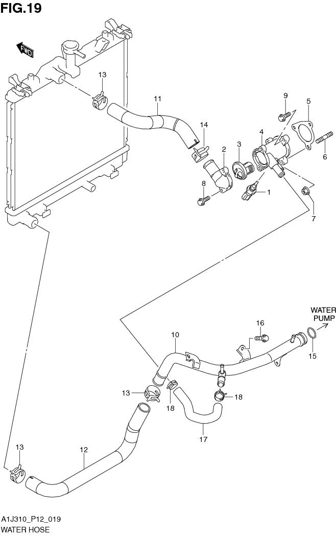 FIG. 19 WATER HOSE