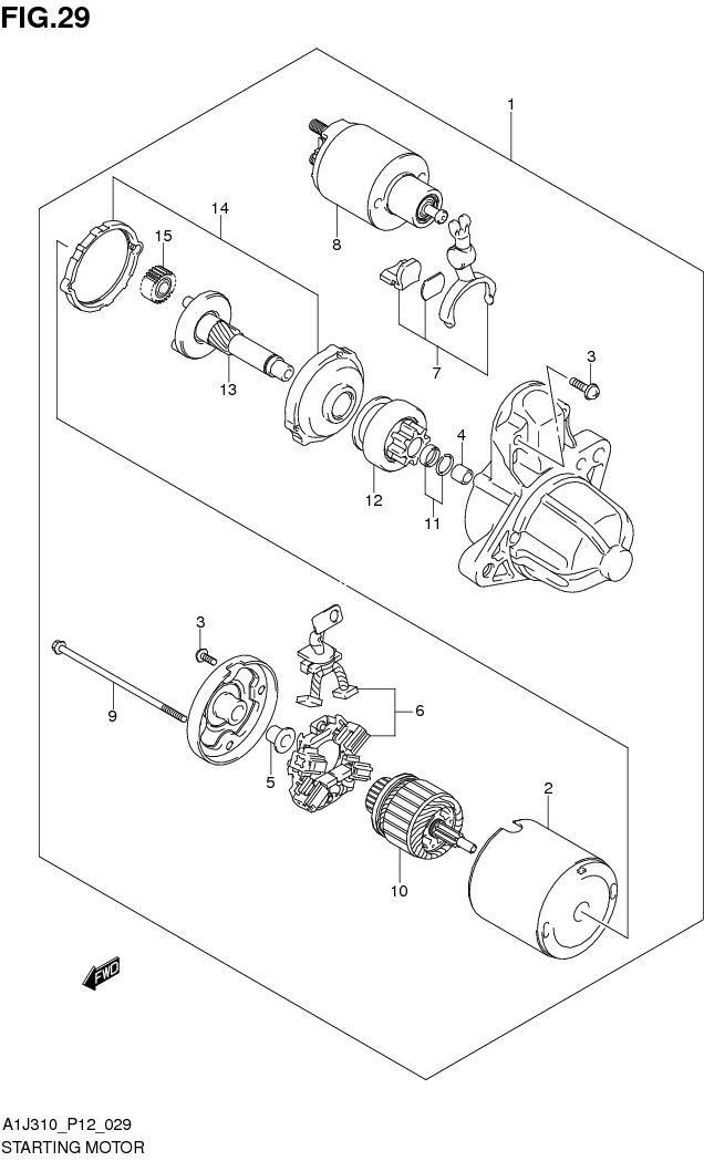 FIG. 29 STARTING MOTOR