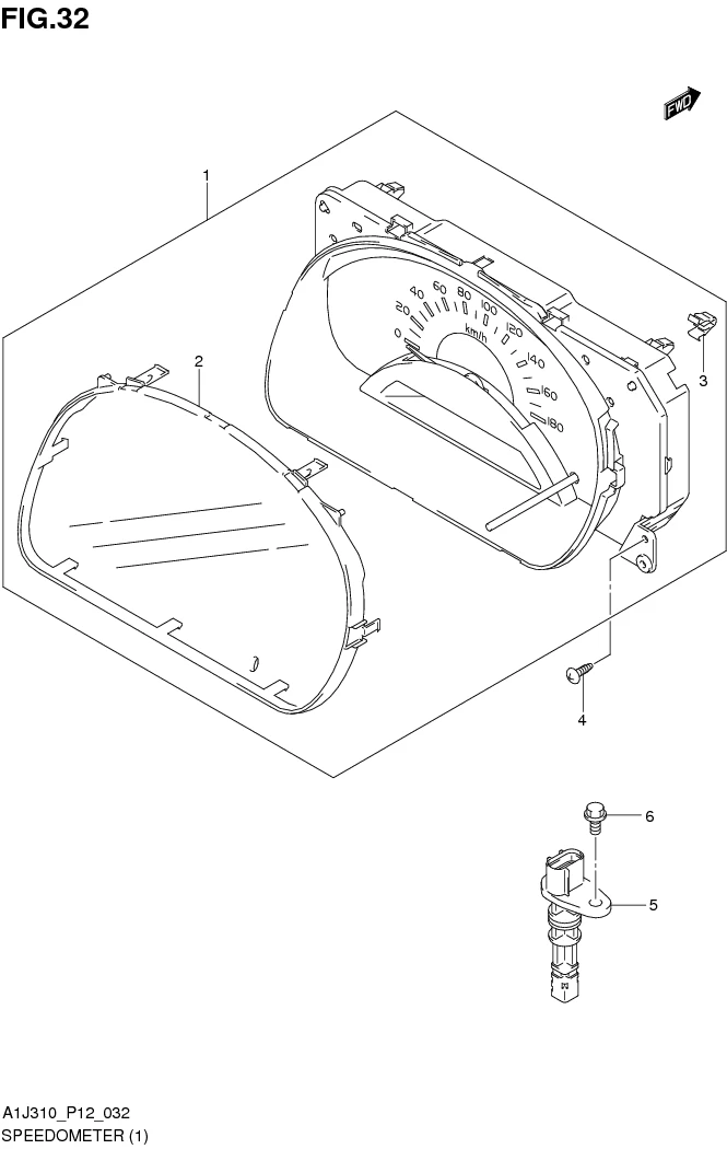 FIG. 32 SPEEDOMETER (GA)