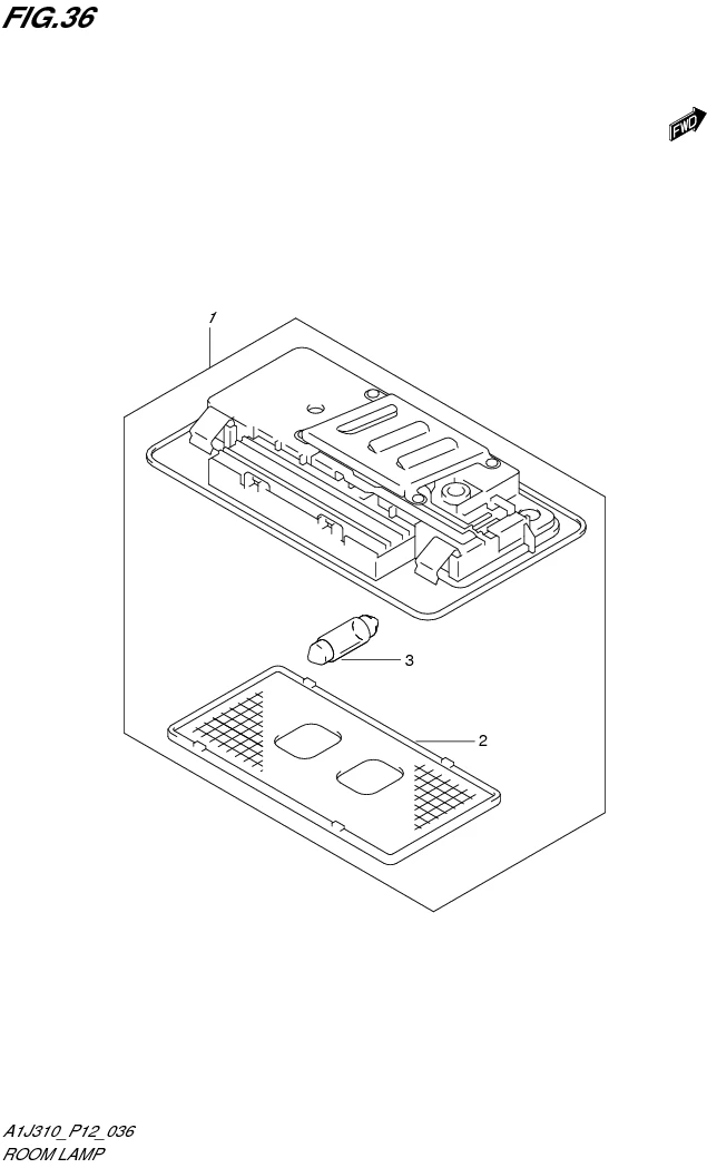 FIG. 36 ROOM LAMP