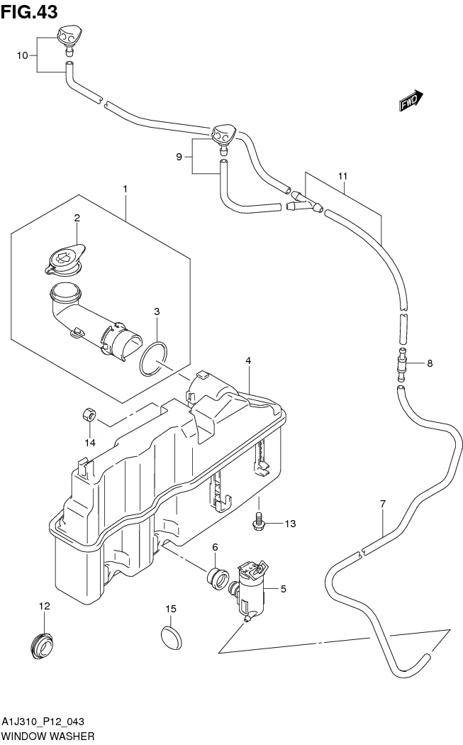 FIG. 43 WINDOW WASHER
