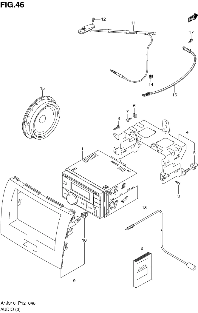 FIG. 46 AUDIO (GX)