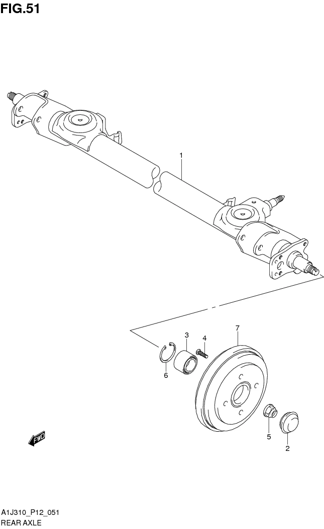 FIG. 51 REAR AXLE