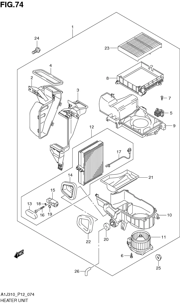 FIG. 74 COOLING UNIT