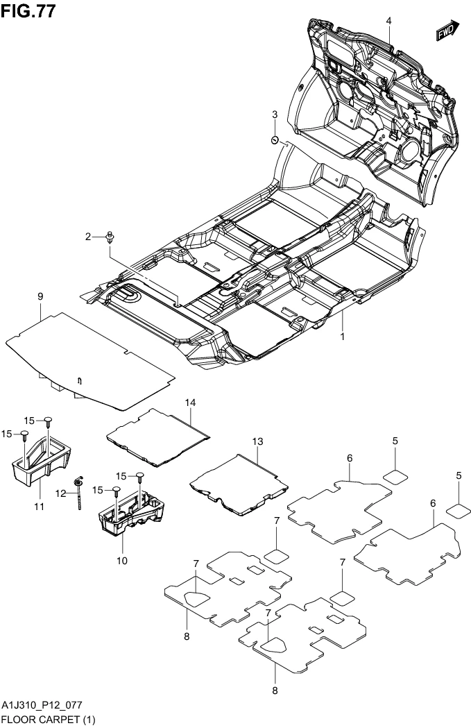 FIG. 77 FLOOR CARPET