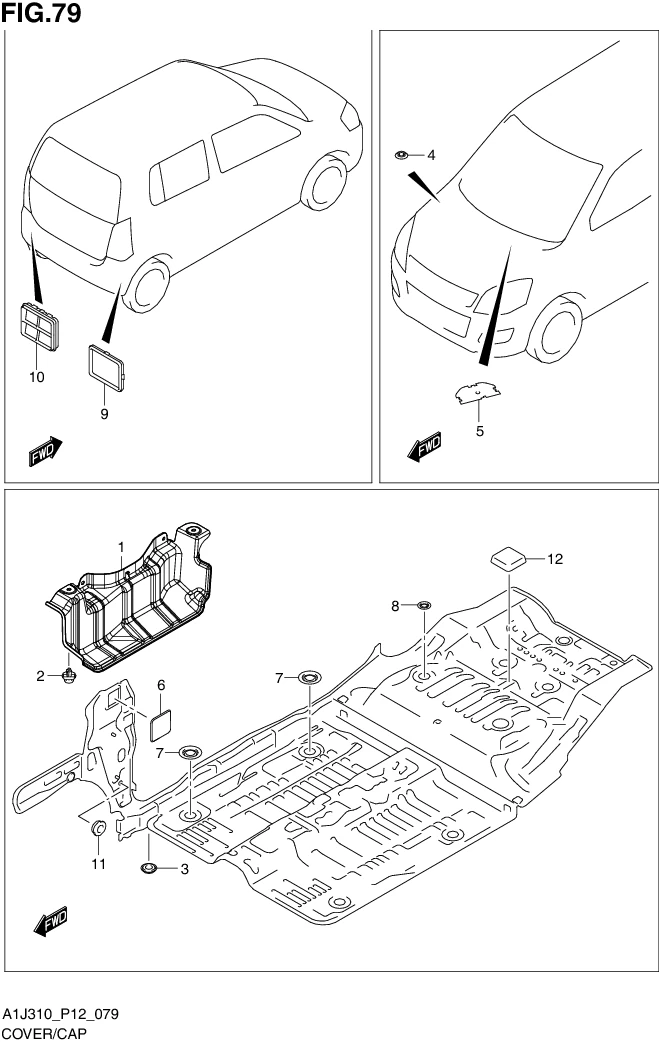 FIG. 79 COVER/CAP