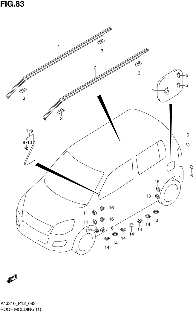 FIG. 83 ROOF MOLDING (GA)