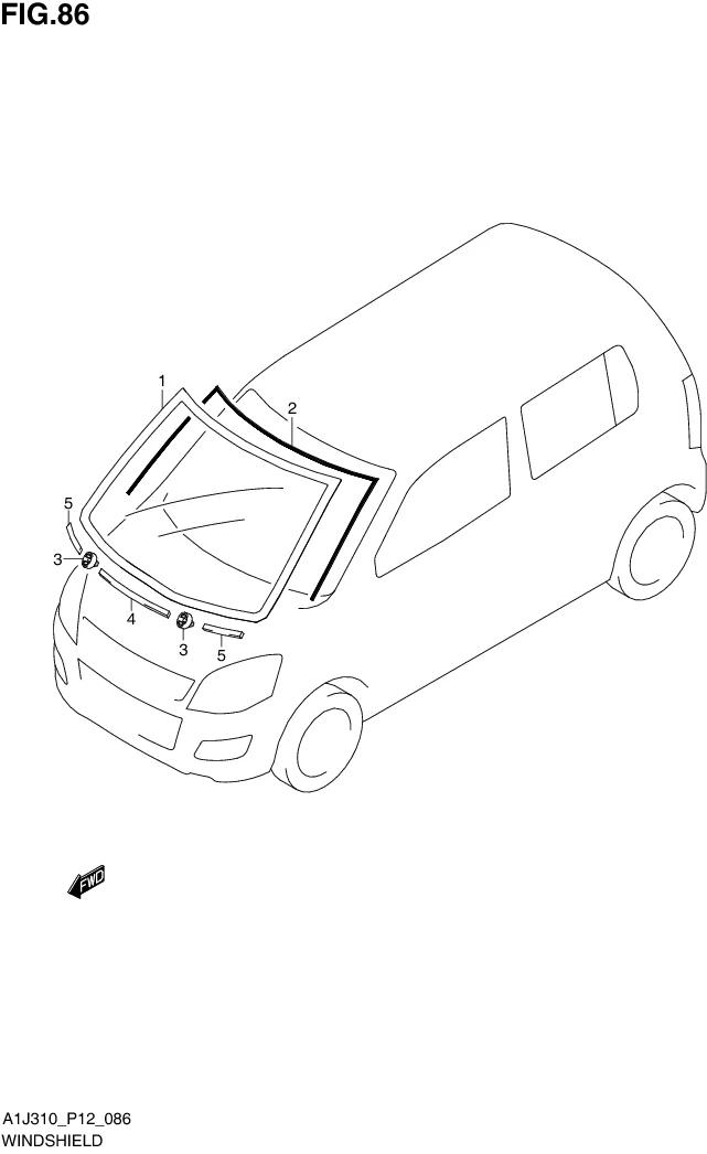 FIG. 86 WINDSHIELD