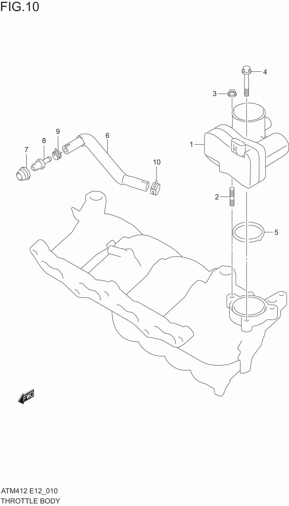 FIG.10 THROTTLE BODY