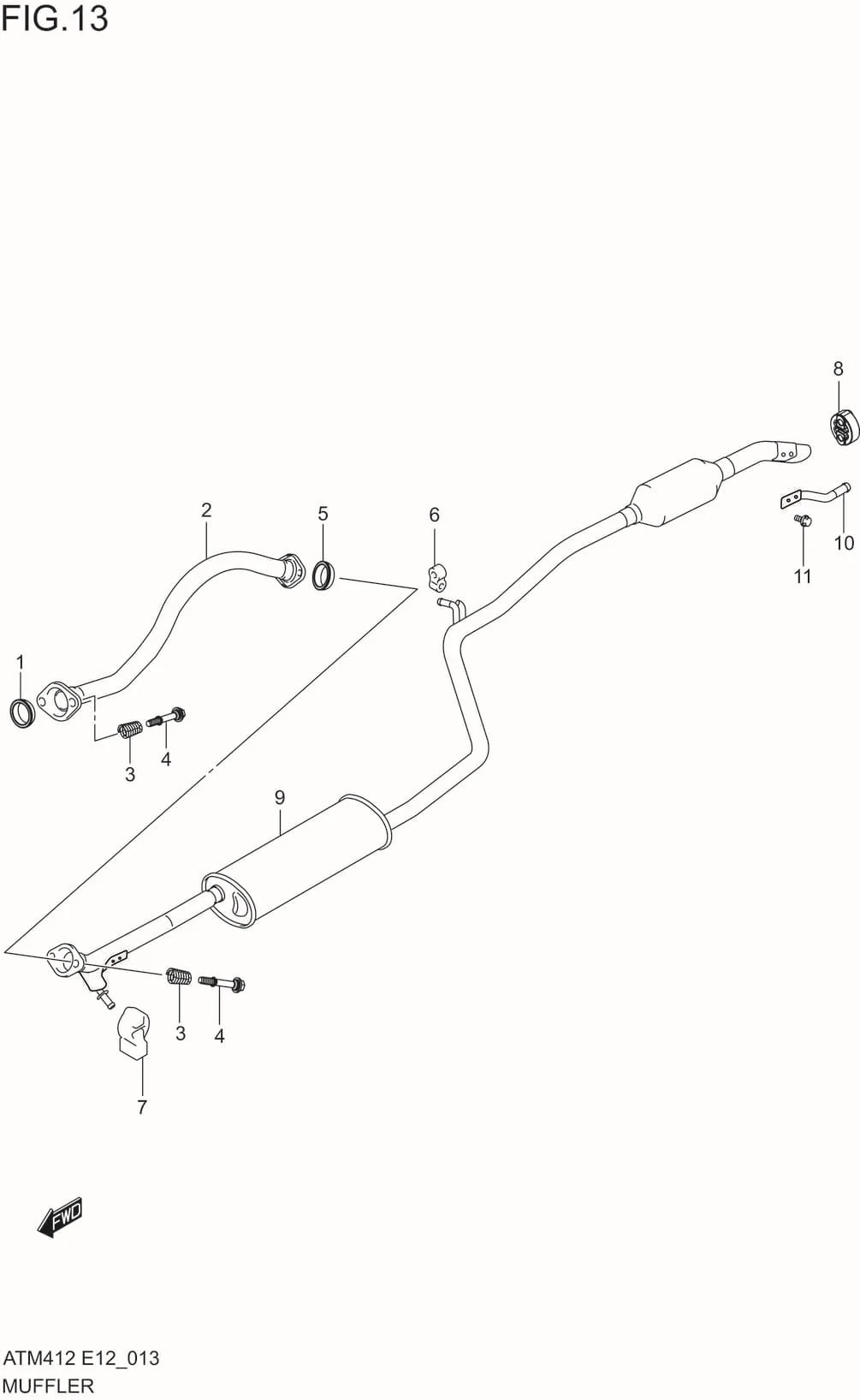 FIG.13 MUFFLER
