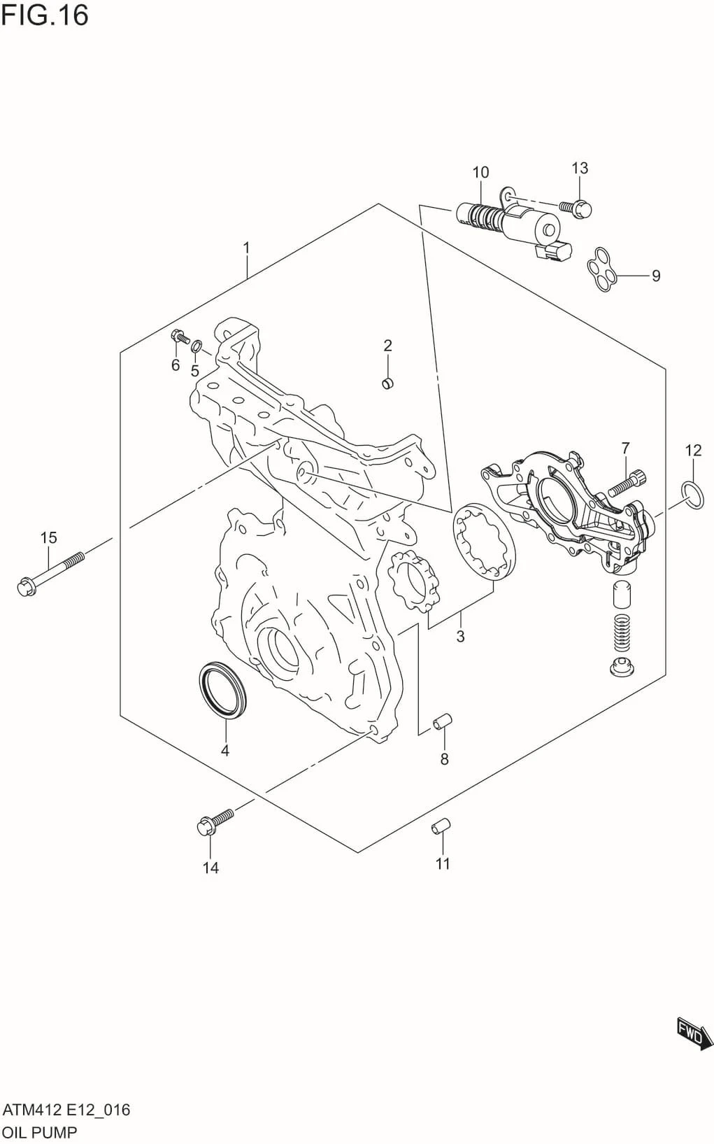 FIG.16 OIL PUMP