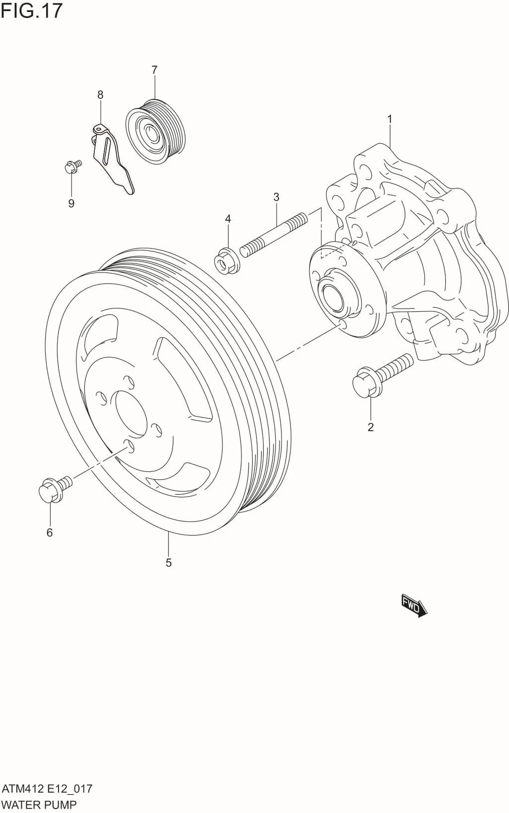 FIG.17 WATER PUMP